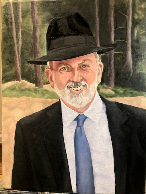 A Rabbi Painting - Jewish Life Wall Art | InsideLight - Minneapolis Portrait Artist & Fine Art Painter