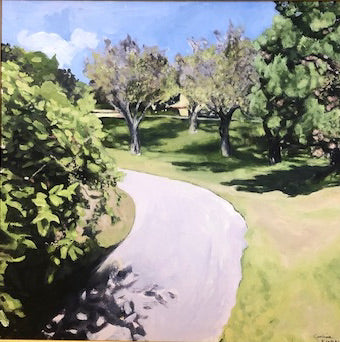 On The Path Fine Art Painting - Landscape Canvas Wall Art | InsideLight The Art of Corinne Klatzko - Minneapolis Portrait Artist & Fine Art Painter