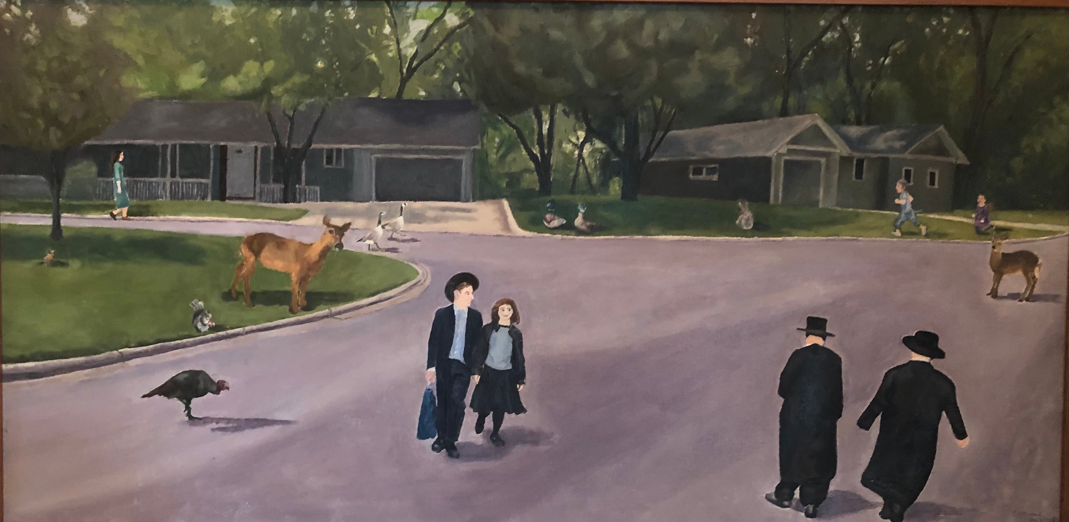 Our Neighborhood - Jewish Life Wall Art | InsideLight The Art of Corinne Klatzko - Minneapolis Portrait Artist & Fine Art Painter