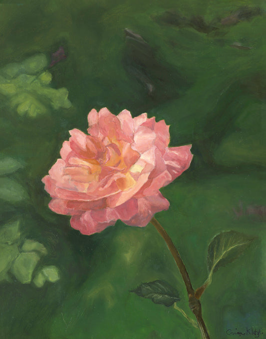 A Rose Alone Fine Art Painting - Nature Canvas Wall Art | InsideLight - Minneapolis Portrait Artist & Fine Art Painter