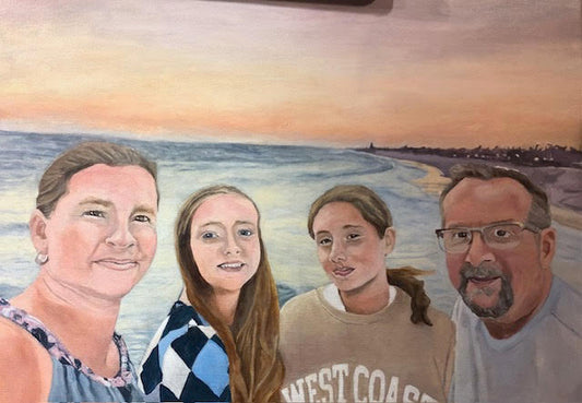 A Family Portrait Painting - Minneapolis Fine Art Painter Portfolio | InsideLight The Art of Corinne Klatzko - Minneapolis Portrait Artist & Fine Art Painter